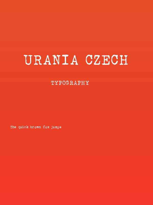 Urania Czech Poster