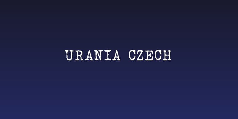 Urania Czech Social Header