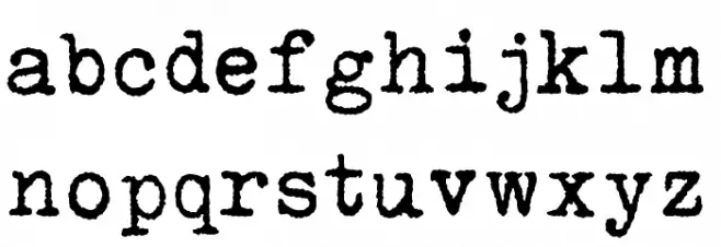 Urania Czech 字体 小写
