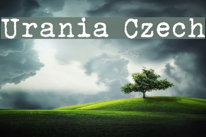 Urania Czech Font examples