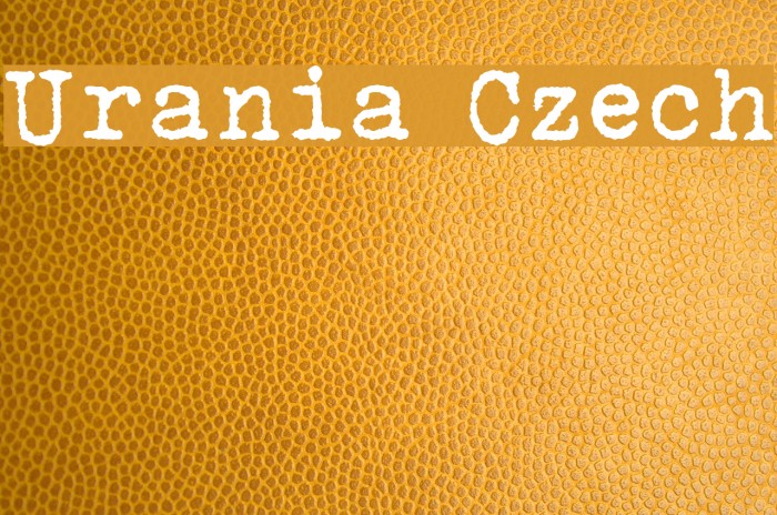 Urania Czech Font examples