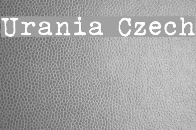 Urania Czech  examples