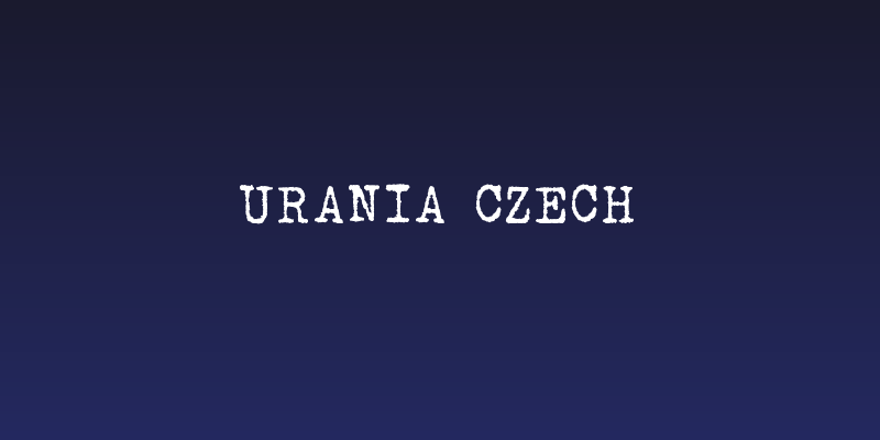 Urania Czech Social Header