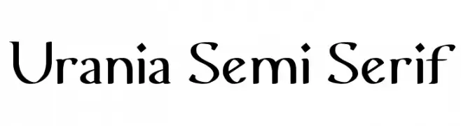Urania Semi Serif  لخطوط تنزيل