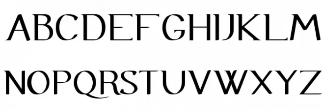 Urania Semi Serif 字体 大写