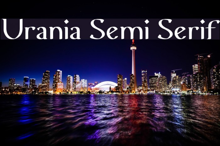 Urania Semi Serif Example 1