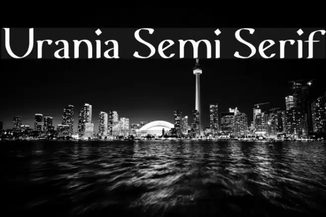 Urania Semi Serif Font examples
