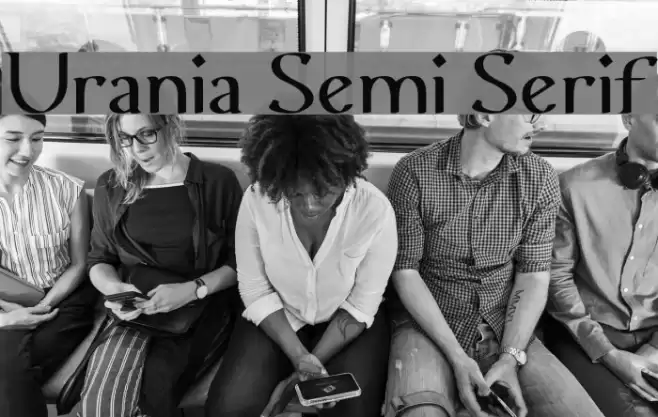Urania Semi Serif Font examples