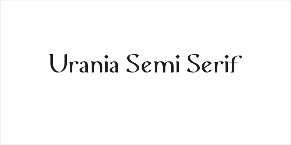 Urania Semi Serif Logo