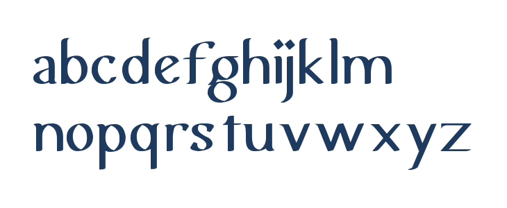 Urania Semi Serif Lowercase