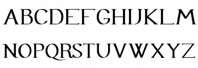 Urania Serif Font UPPERCASE