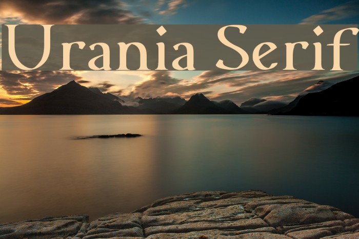 Urania Serif Example 3