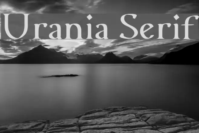 Urania Serif Font examples