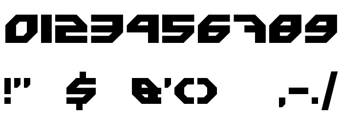 Uranium Font OTHER CHARS