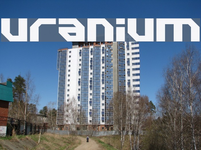 Uranium Font examples