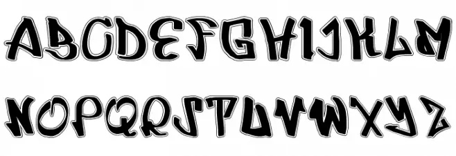 UrbRapper Шрифта ВЕРХНИЙ