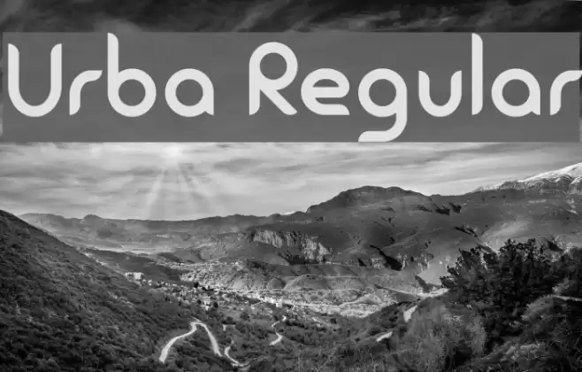 Urba Regular Font examples