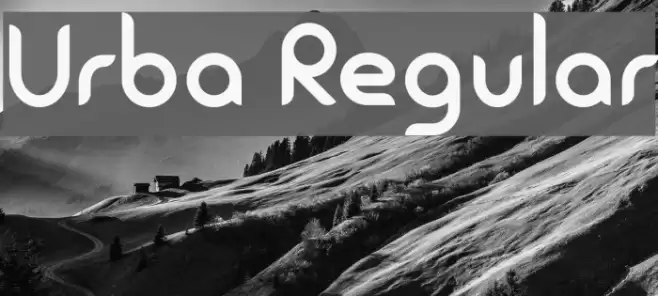 Urba Regular Font examples