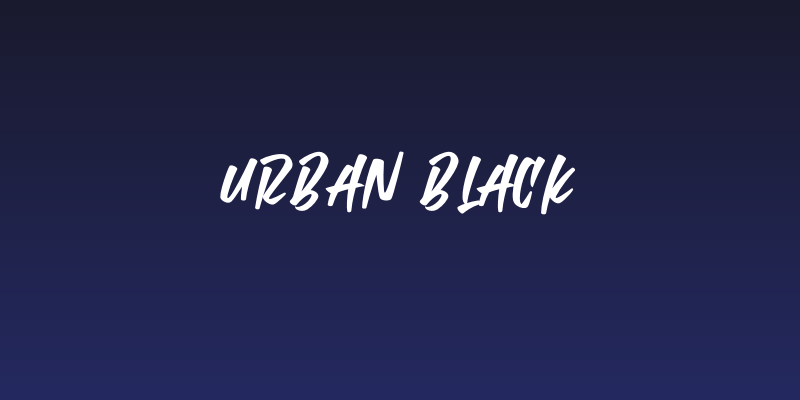 Urban Black Social Header