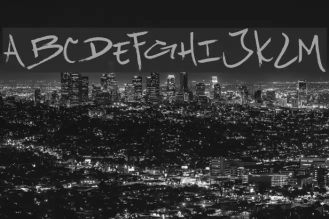 Urban Brush Zone Font examples