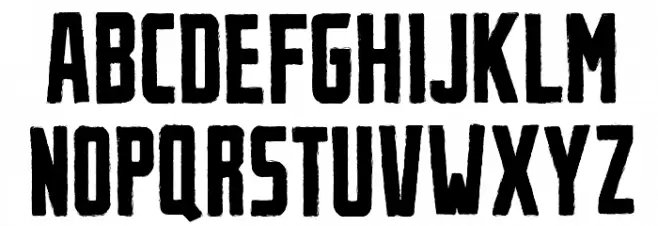 Urban Brush Schriftart Groß