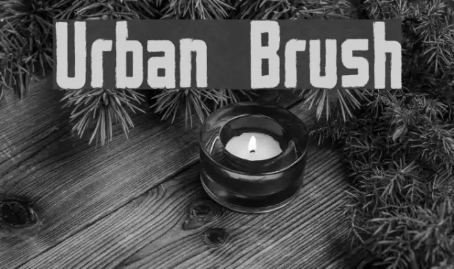 Urban Brush Font examples