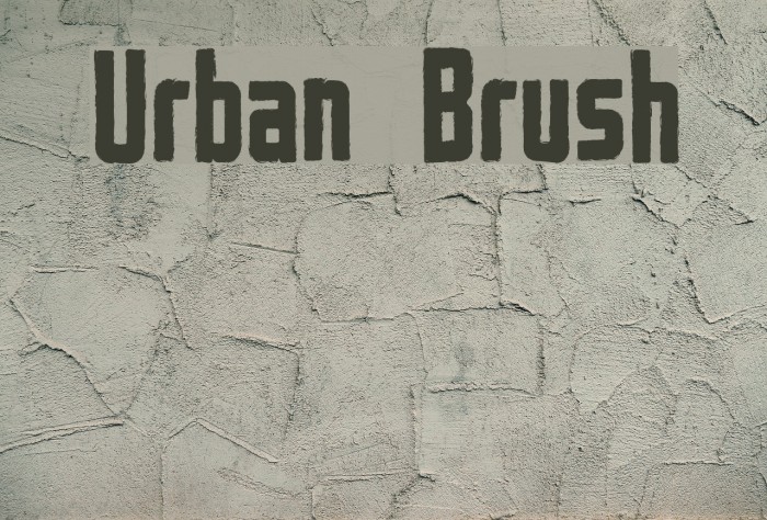 Urban Brush Fonte examples