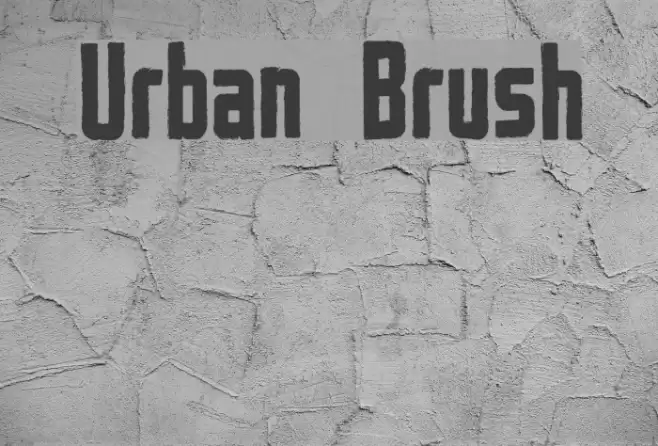 Urban Brush Font examples
