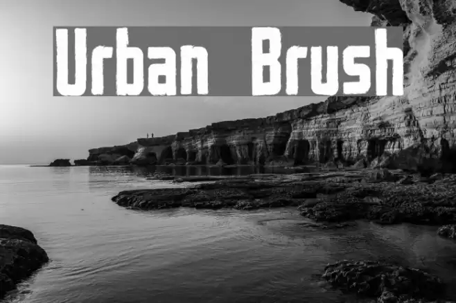 Urban Brush Font examples
