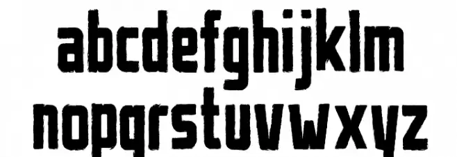 Urban Brush Font LOWERCASE