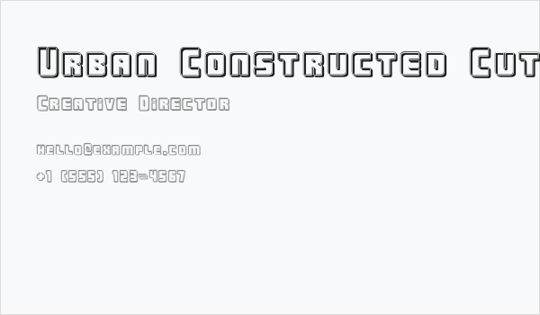 Urban Constructed Cutter Business Card