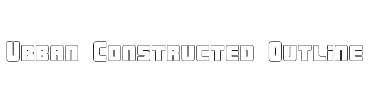 Urban Constructed Outline  Frei Schriftart Herunterladen