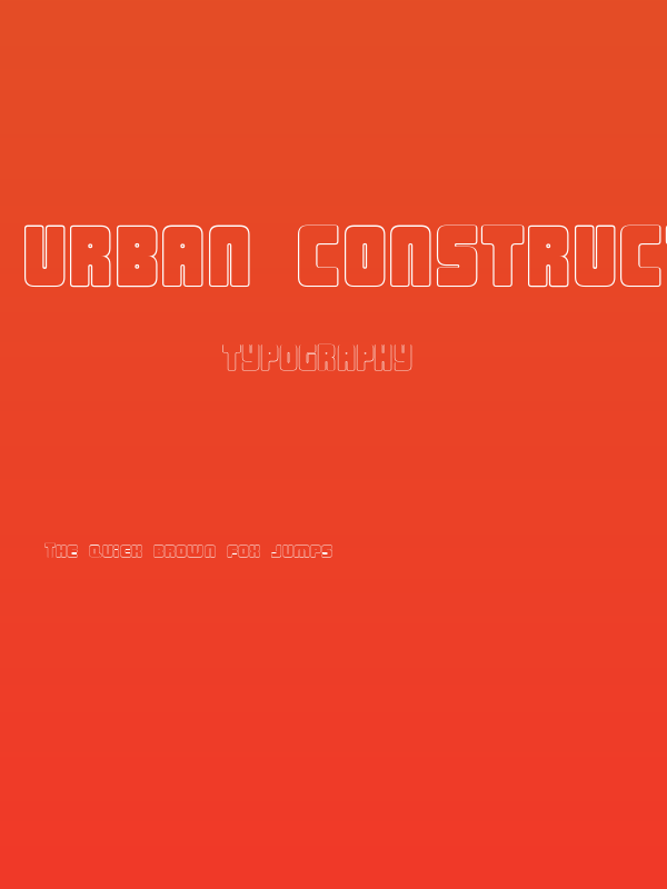 Urban Constructed Outline Poster