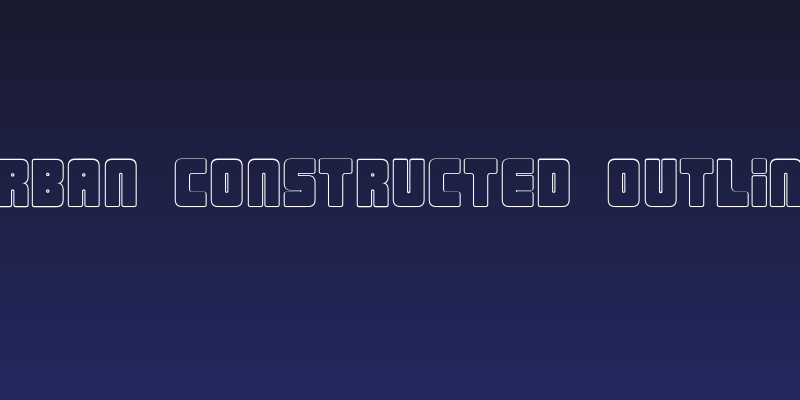 Urban Constructed Outline Social Header