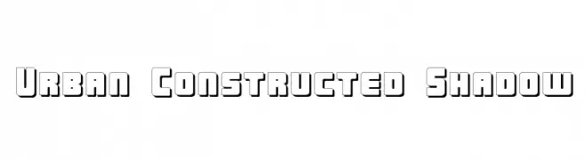 Urban Constructed Shadow  Frei Schriftart Herunterladen