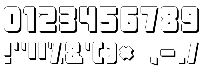 Urban Constructed Shadow Font OTHER CHARS
