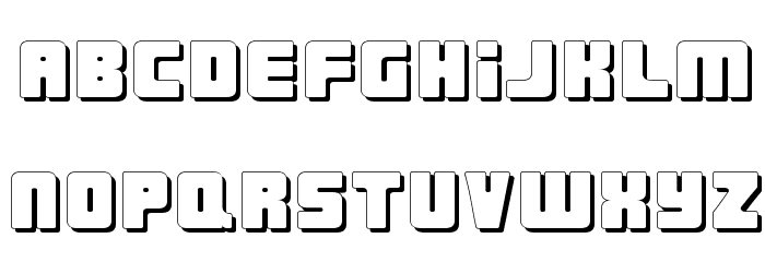 Urban Constructed Shadow Font LOWERCASE