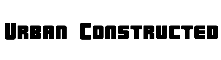 Urban Constructed Font