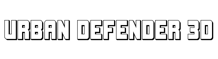 Urban Defender 3D  नि: शुल्क फ़ॉन्ट्स डाउनलोड