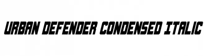 Urban Defender Condensed Italic  Fuentes Gratis Descargar