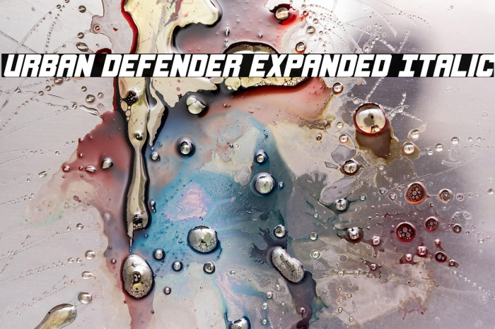 Urban Defender Expanded Italic Example 1