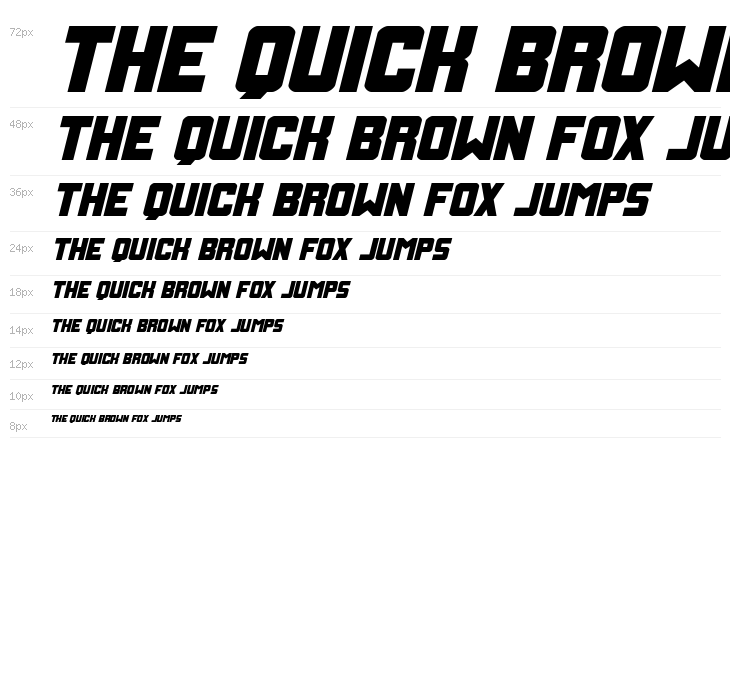 Urban Defender Expanded Italic Waterfall