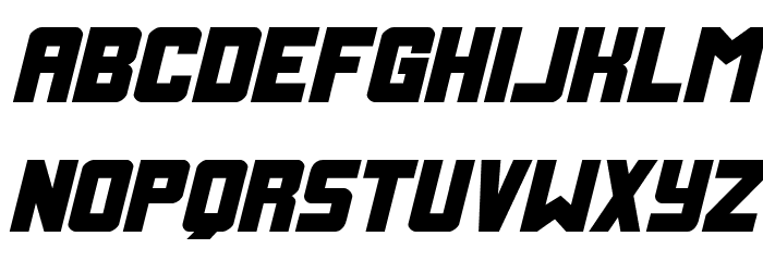 Urban Defender Expanded Italic Font LOWERCASE