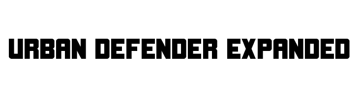 Urban Defender Expanded Font