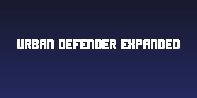Urban Defender Expanded Social Header