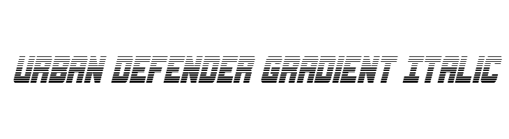 Urban Defender Gradient Italic  नि: शुल्क फ़ॉन्ट्स डाउनलोड