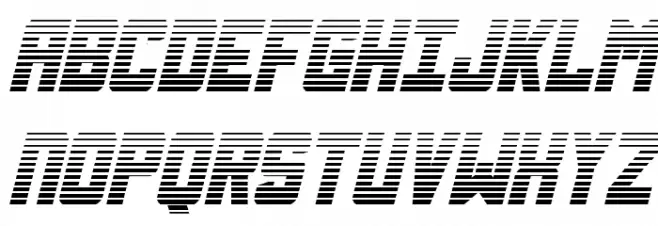 Urban Defender Gradient Italic Schriftart Groß