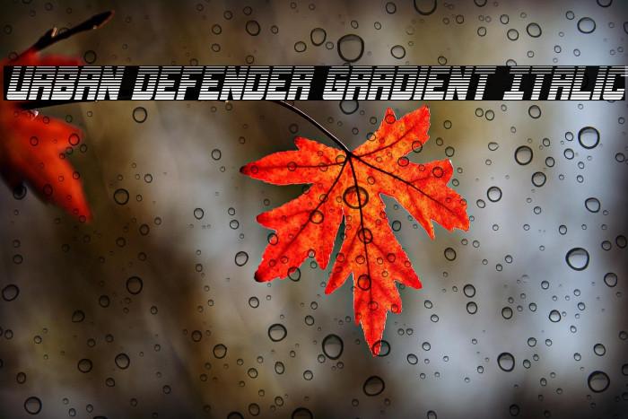 Urban Defender Gradient Italic Example 3