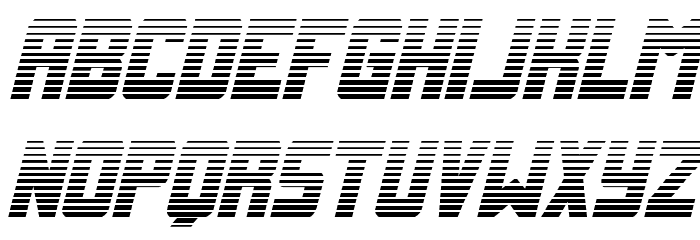 Urban Defender Gradient Italic Font LOWERCASE