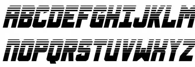 Urban Defender Halftone Italic Fonte MAIÚSCULAS
